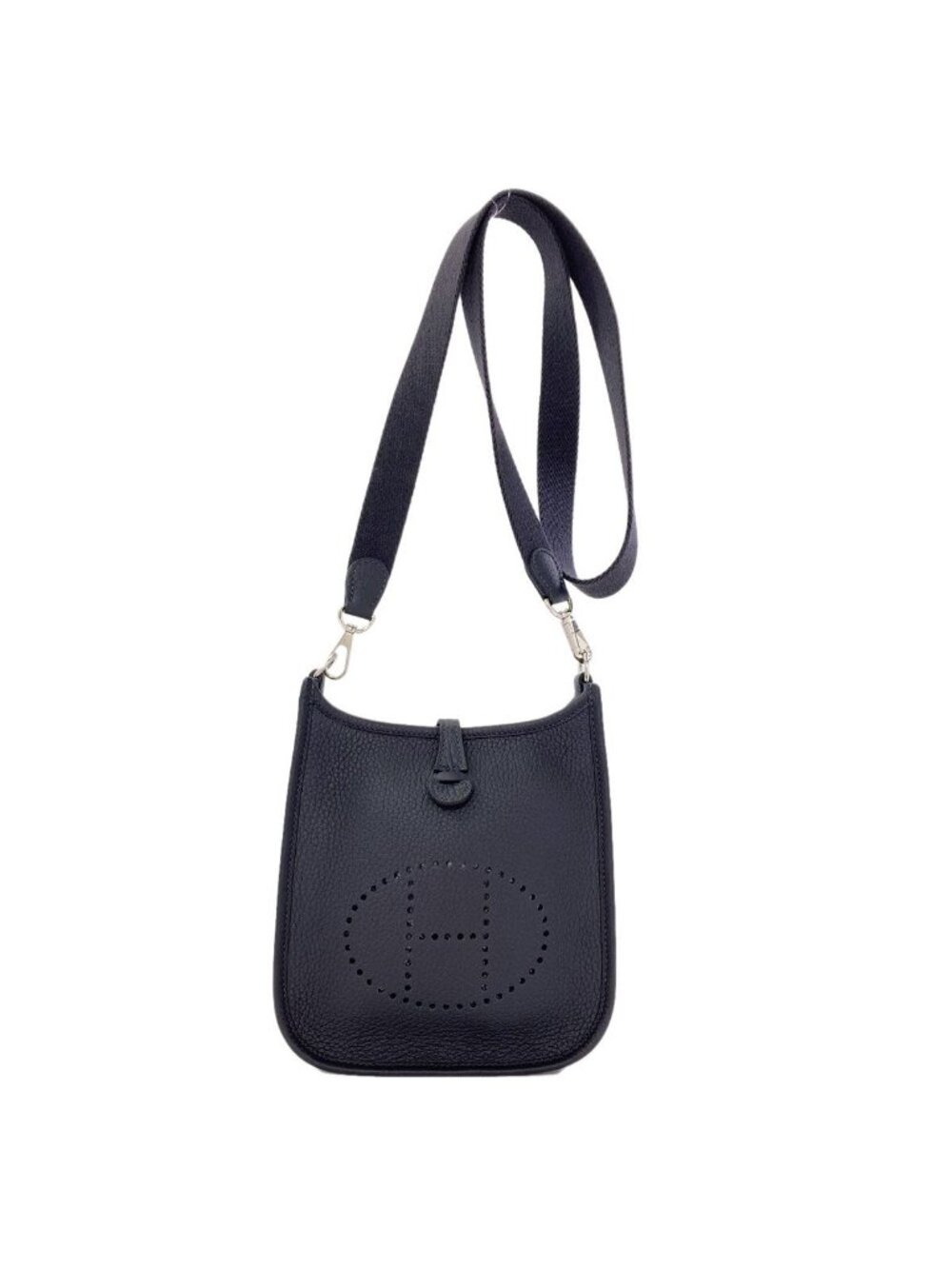 Hermes Evelyne TPM Silver Shoulder Bag Taurillon